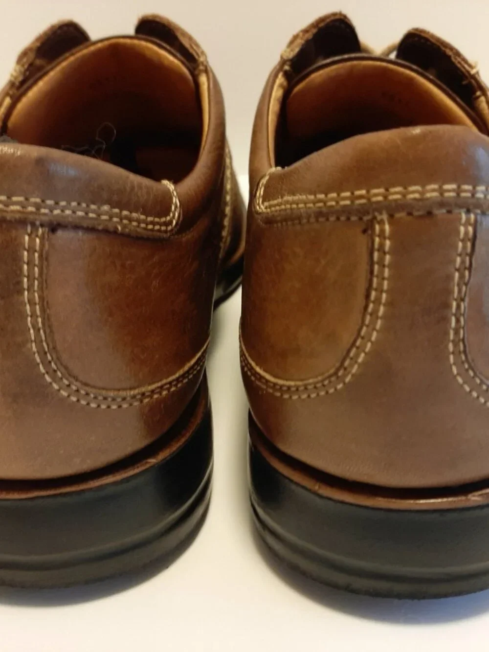 Sandro Moscoloni Men's Size 10 1/2 D Lace-Up Comfort Gel Shoes Brown Bicycle Toe